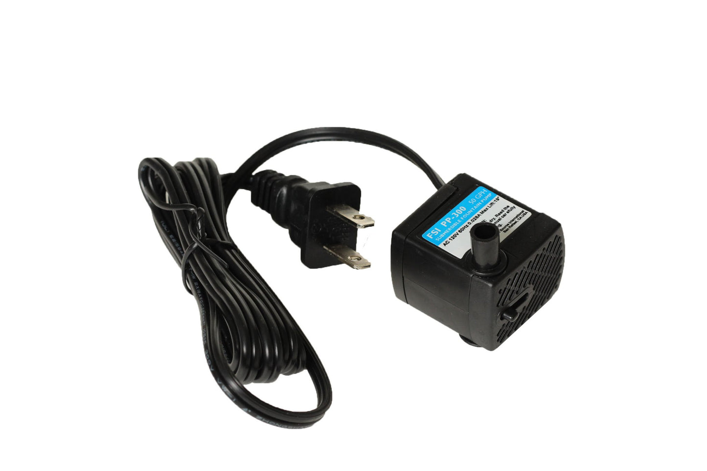50GPH 120V Submersible Fountain Pump (2-Wire), PP-300