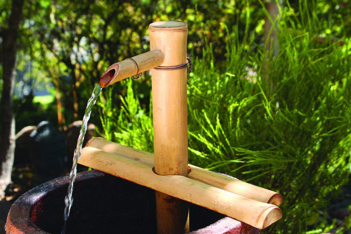 bamboo water fountain