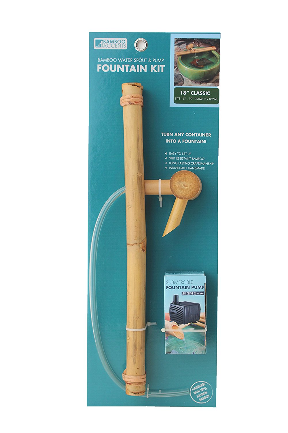 Bamboo Accents 18" Classic Spout and Pump Kit
