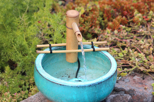 easy bamboo water feature