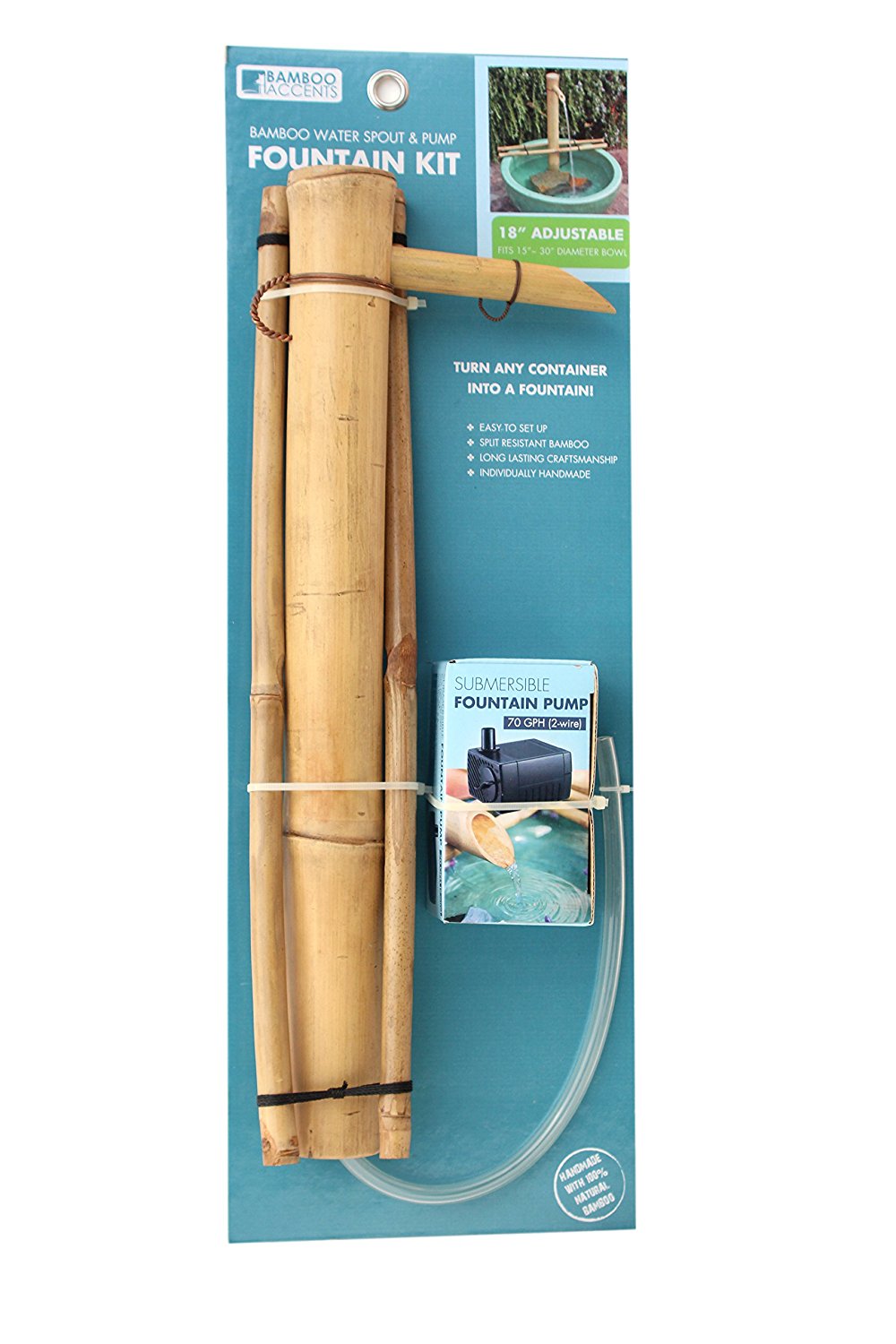 18 inch Adjustable Spout and Pump Kit – Bamboo Accents