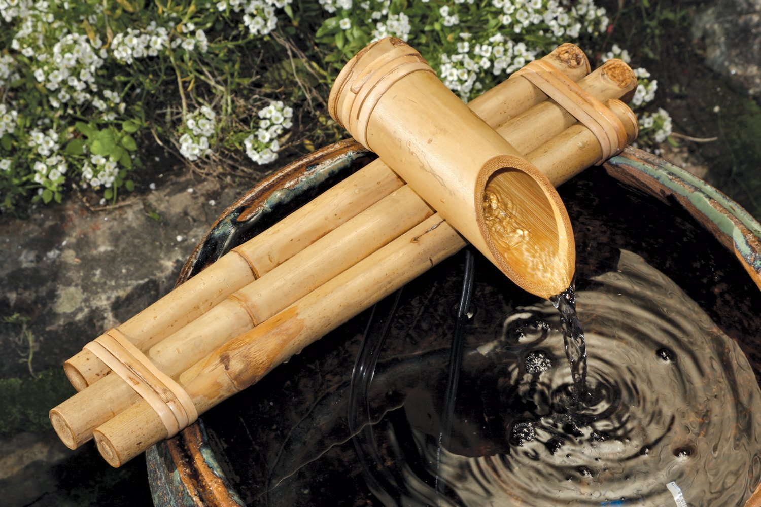 how to make a bamboo water fountain